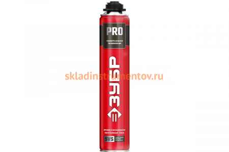 Монтажная пена ЗУБР PRO 750 мл, пистолетная, всесезонная, SVS 41145_z01