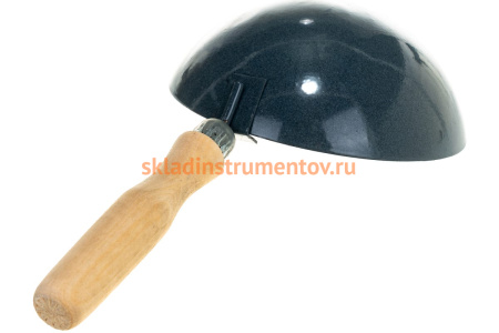 Стальной строительный ковш СИБРТЕХ 160 мм деревянная ручка 86225