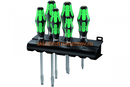 Набор отверток 334 SK/6 SATZ 6-TLG./ SET 6 PCS. WERA WE-007680