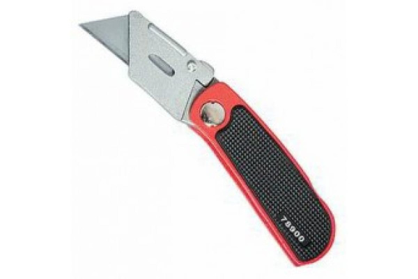 Нож MATRIX 18 мм складной, сменное трапециевидное лезвие + 10 лезвий MASTER 78900