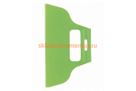 Пластмассовый шпатель для клея СИБРТЕХ зубчатый 4х4 мм 86014