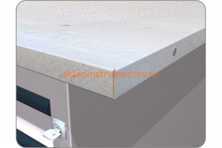 Столешница оцинкованная для двухтумбового верстака FERRUM 01.319G