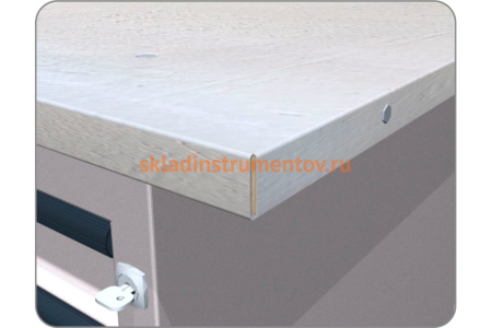 Столешница оцинкованная для двухтумбового верстака FERRUM 01.319G