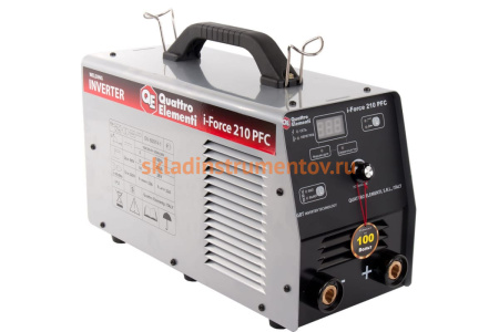 Инверторный аппарат электродной сварки QUATTRO ELEMENTI i-FORCE 210 PFC 771-626 Инверторный аппарат электродной сварки QUATTRO ELEMENTI i-FORCE 210 PFC 771-626