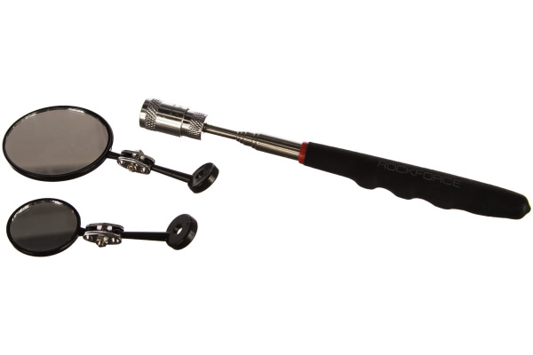 Набор зеркал смотровых с телескопическим держателем, магнитом и подсветкой ROCKFORCE RF-617AM