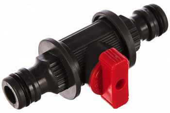 Переходник-распределитель пластиковый с запорным клапаном КУРС 76426