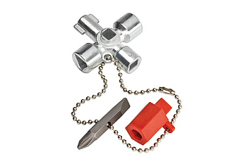Ключ для электрошкафов с битой и переходником Knipex KN-001102