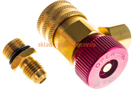 Муфта быстросъемная с вентилем, высокого давления, фреон R134a МАСТАК 105-40014