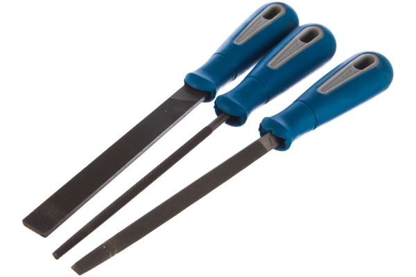 Набор напильников: плоский, трехгранный, круглый №2 150мм ЭКСПЕРТ Зубр 16550-15-H3