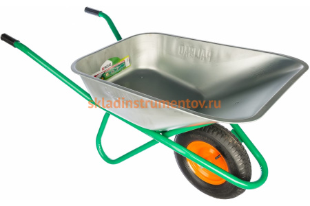 Садово-строительная усиленная тачка, грузоподъемность 200кг, объем 90л PALISAD 689183 Садово-строительная усиленная тачка, грузоподъемность 200кг, объем 90л PALISAD 689183