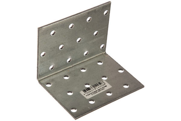 Крепежный угол Зубр МАСТЕР равносторонний, 80х60х60мм, 1шт 310206-080-060