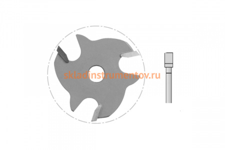 Фреза CMT-PRO пазовая дисковая (47.6x6 мм; Z3; B 8 мм) CMT 822.4760