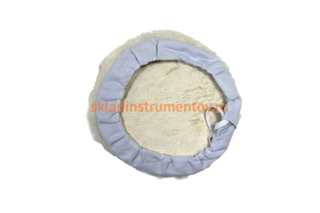 Губка для полировки из овечьей шерсти с фиксацией шнурком 180 мм ROCKFORCE RF-PSP180L