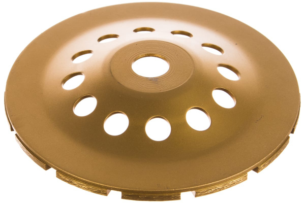 Чаша алмазная двухрядная сегментированная (180х22.2 мм) Vertextools 0505-04-180-16