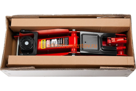 Гидравлический подкатной домкрат STAYER "RED FORCE", 3т, 135-400мм,  43154-3