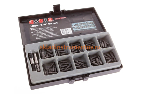 Набор бит 102 шт. FORCE 21021