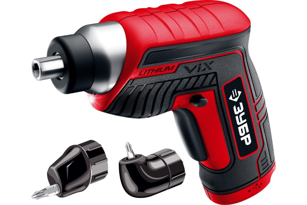 Аккумуляторная отвертка с битами ЗУБР ViX О-Е-3.6 ЛиМ2