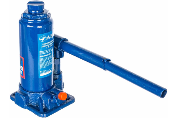 Бутылочный двухштоковый домкрат 2т AE&T T02002