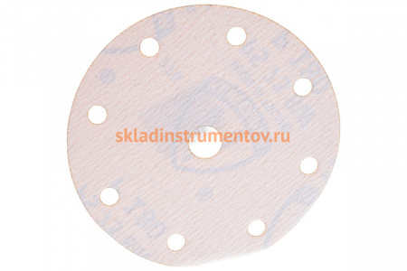 Круг шлифовальный на липучке для обработки красок, лаков и шпаклевок (150 мм; Р180; 8 отверстий) KLINGSPOR 301211