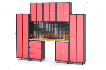 Комплект металлической гаражной мебели 11 предметов ROCKFORCE RF-01463