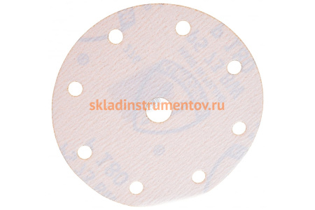Круг шлифовальный на липучке для обработки красок, лаков и шпаклевок (150 мм; Р180; 8 отверстий) KLINGSPOR 301211