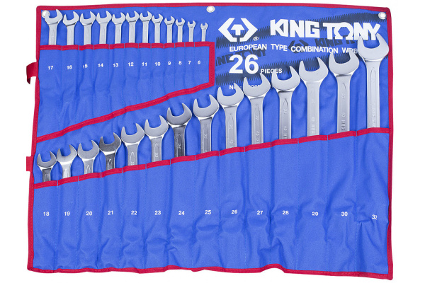 Чехол для набора 1226MRN KING TONY из теторона, 831226KTAB