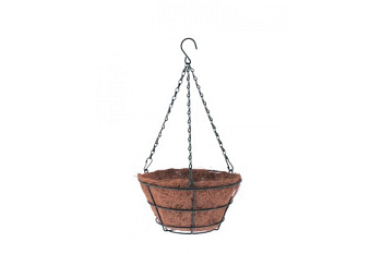 Подвесное кашпо с вкладышем из коковиты, конус d30см PALISAD 69021