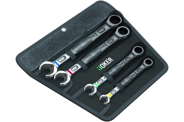 Набор комбинированных трещоточных ключей 10 - 19 мм Wera WE-073290