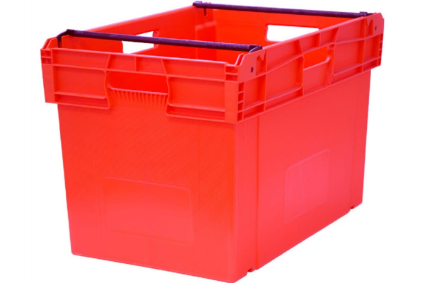 Ящик Тара.ру п/э 600х400х407 со складываемыми ручками, красный 20617
