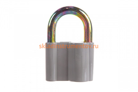 Навесной замок КУРС корпус из алюминиевого сплава, стальная дужка, 60 мм 67015