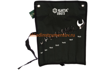 Набор рожковых ключей 7шт Sata 09073