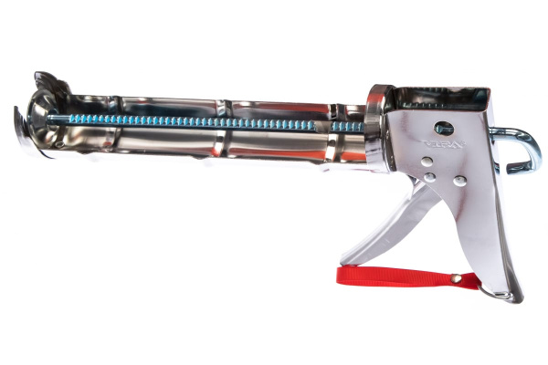 Пистолет для герметика VIRA полукорпусный усиленный с зубчатым штоком 225 мм 705060