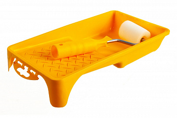 Набор малярный, 2 предмета: мини-валик Мольтопрен 65 мм, кювета 150x290 мм РемоКолор 04-8-101