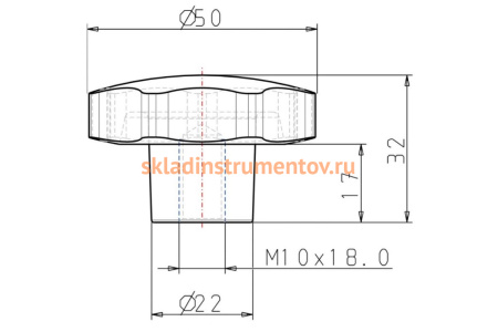 Звездообразная рукоятка KIPP K0152.25010