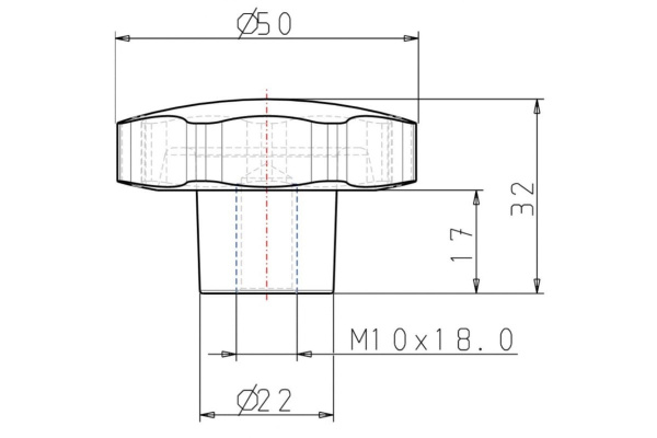 Звездообразная рукоятка KIPP K0152.25010
