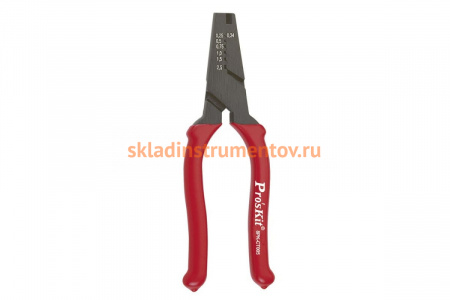 Клещи для обжима неизолированных клемм в комплекте с клеммами ProsKit 8PK-CT005 150 шт. С00036253