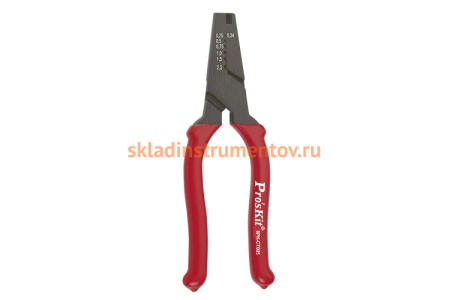 Клещи для обжима неизолированных клемм в комплекте с клеммами ProsKit 8PK-CT005 150 шт. С00036253