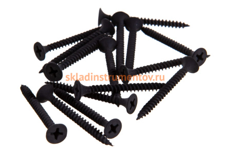 Фосфатированный саморез с мелкой резьбой по дереву/металлу Зубр PH2 3,5x41 мм 50 шт 300016-35-041