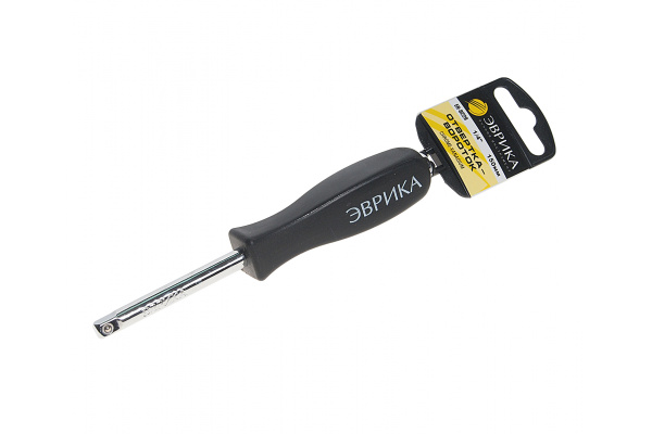 Отвертка-вороток 1/4 DR 150мм с держателем ЭВРИКА ER-9229H