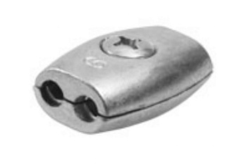 Зажим троса "Бочонок" 30 шт. (2 мм; ТФ5) Зубр 4-304455-02