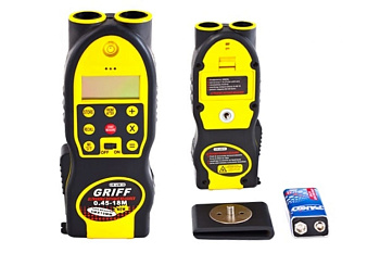 Ультразвуковой дальномер + встроенная рулетка GRIFF 022105