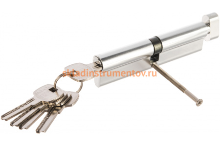 Цилиндровый механизм с вертушкой AJAX AX202/120 mm 55+10+55 CP хром 5 кл. 41301