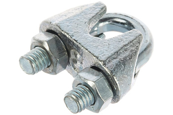 Зажим троса DIN 741 оцинкованный 60 шт. (8 мм; ТФ5) Зубр 4-304415-08