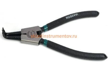 Щипцы для стопорных колец 7 разжим загнутый ROSSVIK PC07RZ
