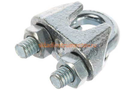 Зажим троса DIN 741 оцинкованный 60 шт. (8 мм; ТФ5) Зубр 4-304415-08 Зажим троса DIN 741 оцинкованный 60 шт. (8 мм; ТФ5) Зубр 4-304415-08