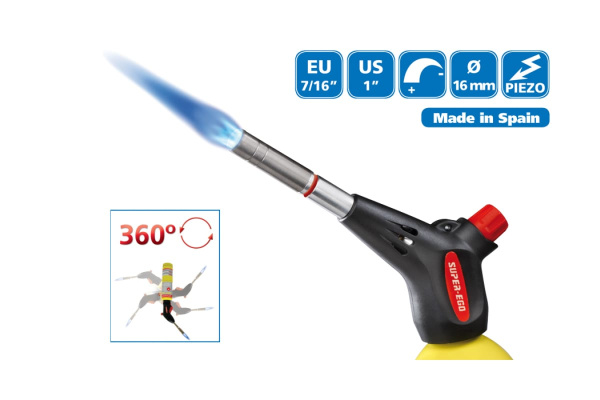 Газовая горелка SUPER-EGO POWER FIRE COMPACT EU + RoMappgas 254809000 Газовая горелка SUPER-EGO POWER FIRE COMPACT EU + RoMappgas 254809000