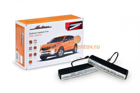 Ходовые огни с блоком управления 1 Вт х 20 LED Airline ADRL-1W20-03