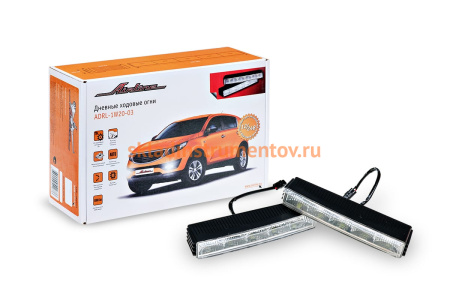 Ходовые огни с блоком управления 1 Вт х 20 LED Airline ADRL-1W20-03