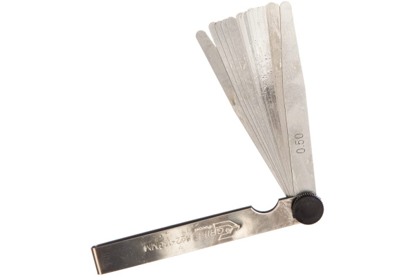 Набор щупов 0.02-0.5 мм, 17 пластин, длина 100 мм GRIFF D127011