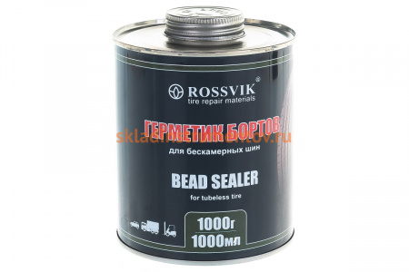 Герметик бортов шин 1000 мл банка с кистью ROSSVIK НФ-00000283